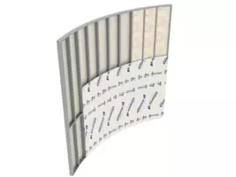 190730_GypWall CURVE Glasroc board radius 3m