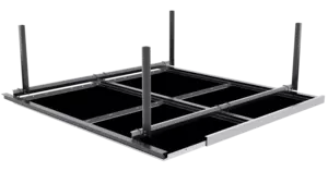 Clip-in System with perforated Dot 18 Clip-in tile rev1 - from top (high)
