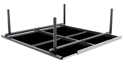 Clip-in System with perforated Dot 18 Clip-in tile rev1 - from top (high)